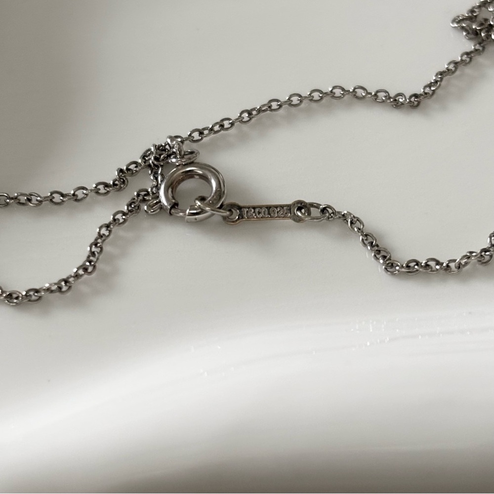 T&Co Silver Ribbon Heart Pendant - Picture 2 of 5